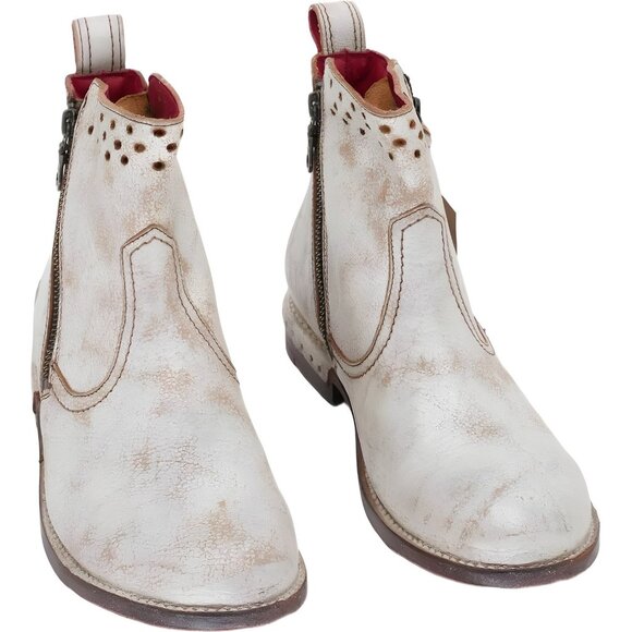 BED STU Shoes - BED STU Almond Mason Lotus Rustic Ankle Boot Women's US 8.5